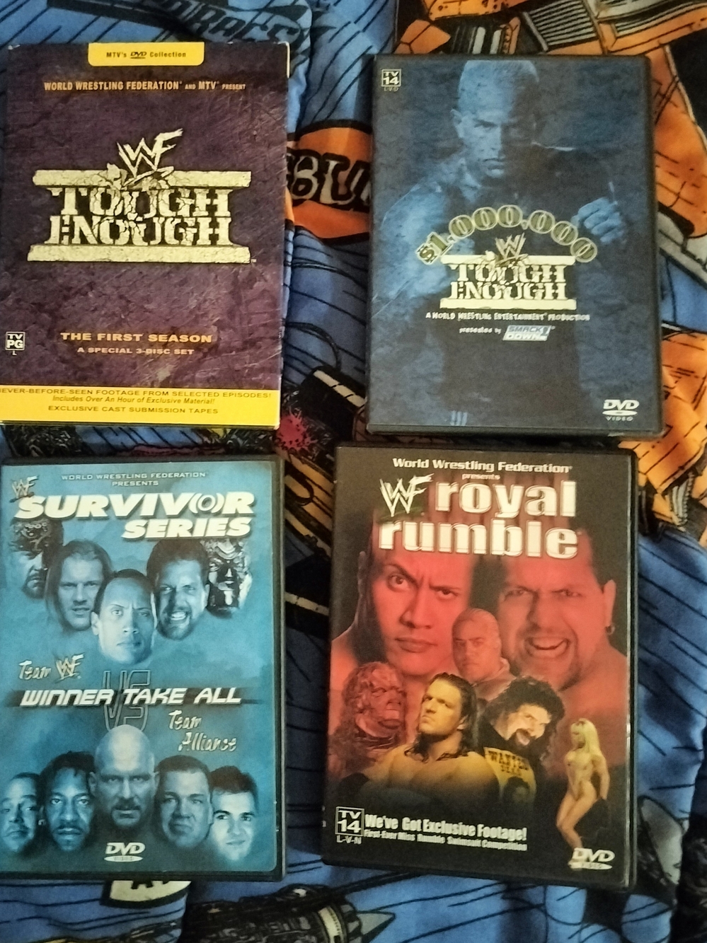 WWE Tough Enough Dvds Royal Rumble 2000 And Survivor Series Invasion